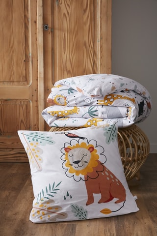 Parure de lit en coton 57 fils/cm² Savane - Blanc