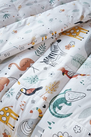 Parure de lit en coton 57 fils/cm² Savane - Blanc