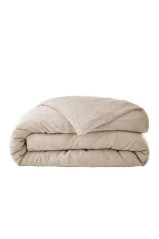 Housse de couette en lin Soline Sable