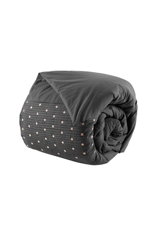 Housse de couette en coton 57 fils/cm² Agathe - Poivre