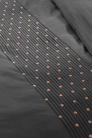 Housse de couette en coton 57 fils/cm² Agathe - Poivre