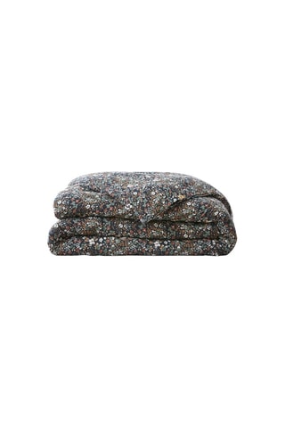 Housse de couette en gaze de coton 125 g/m² - Capucine - Bleu marine