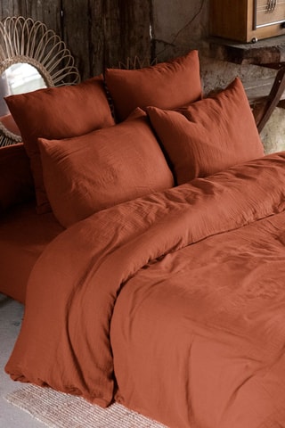 Housse de couette Gaïa Terracotta
