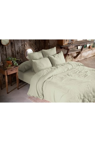 Housse de couette Gaïa Vert d'eau