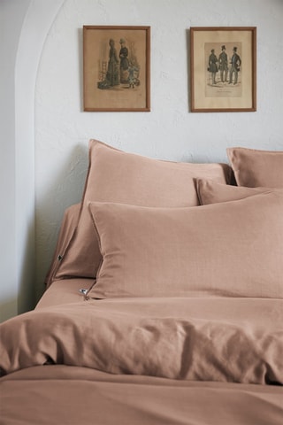 Housse de couette Lysandre - Vieux rose