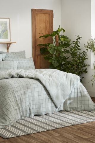 Housse de couette réversible Gaïa Match - Bleu