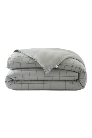 Housse de couette réversible Gaïa Match - Bleu