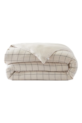 Housse de couette réversible Gaïa Match - Blanc