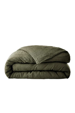 Housse de couette en lin Soline Thym