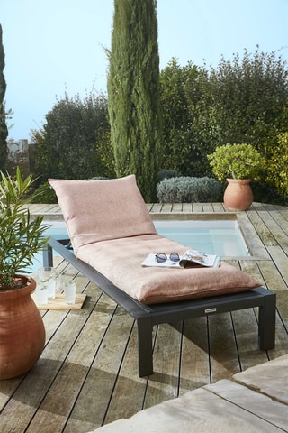 Housse de bain de soleil Naïa - Corail - 70 x 190 cm