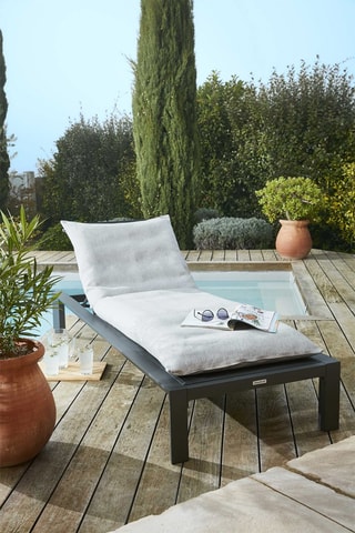 Housse de bain de soleil Naïa - Galet - 70 x 190 cm