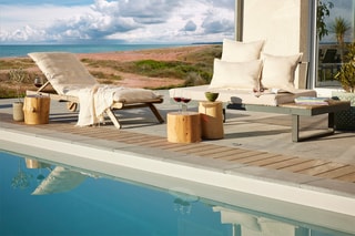 Housse de bain de soleil Naïa - Ecru - 70 x 190 cm