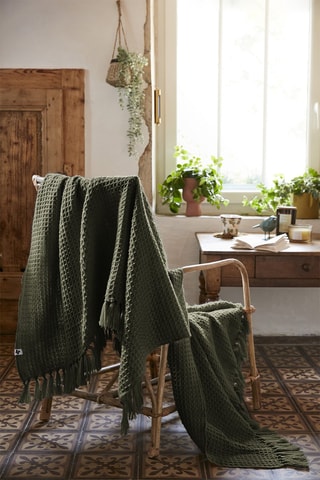 Plaid Gabin Vert 180 x 220 cm