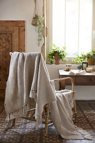 Plaid Gabin Beige 180 x 220 cm