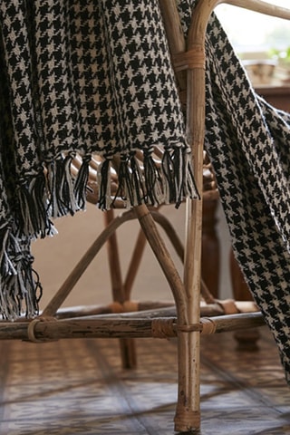 Plaid Gaspard Noir et blanc - 180 x 220 cm