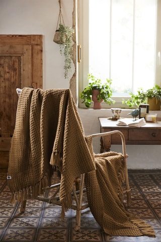 Plaid Gabin Camel 180 x 220 cm