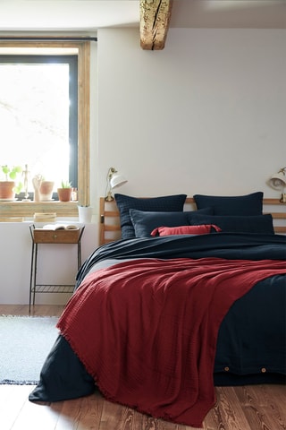 Plaid GaÏa 
180 x 220 cm - Lie de vin