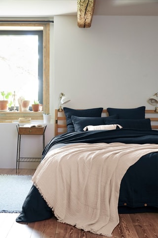 Plaid en coton 220 g/m² Gaïa Pampa - 180 x 220 cm