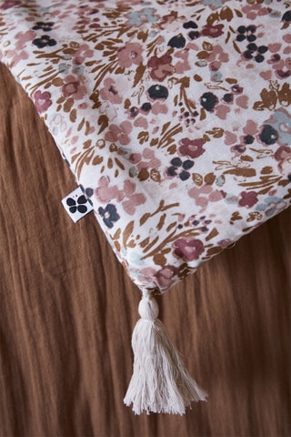 Bout de lit Capucine Rose et blanc - 90 x 200 cm