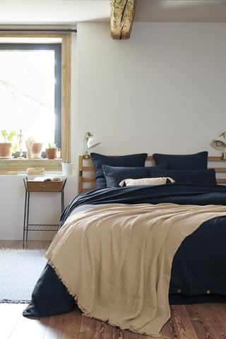 Plaid Gaïa - 180 x 220 cm - Beige