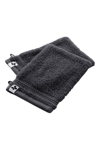 2 gants de toilette Garance Anthracite