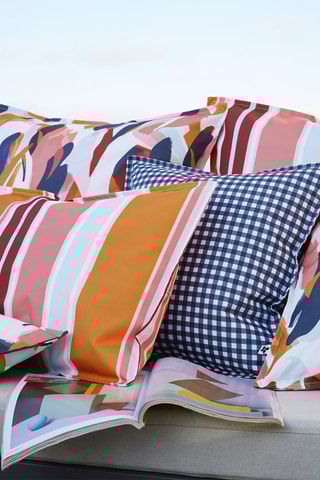 Housse de coussin Julianne  - Orange et rose - 40 x 60 cm