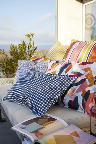 Housse de coussin Julianne  - Orange et rose - 40 x 60 cm