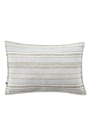 Housse de coussin Doris - Kaki et blanc - 40 x 60 cm