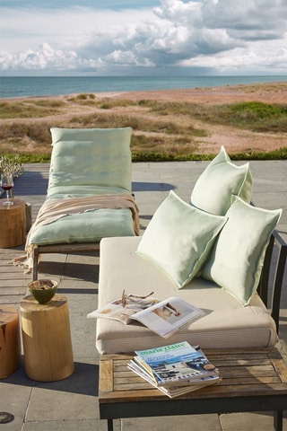 Housse de coussin Naïa  - Vert -  40 x 60 cm