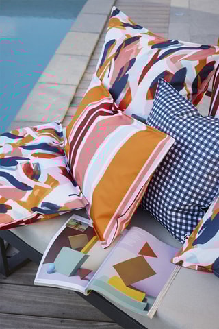 Housse de coussin Bianca  - Orange et rose - 45 x 45 cm