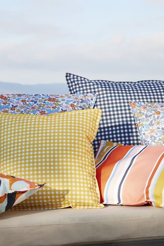 Housse de coussin Bianca  - Jaune et rouge - - 45 x 45 cm
