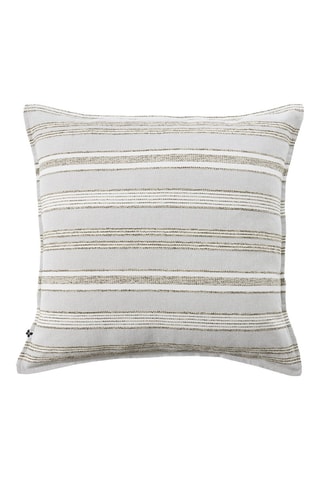 Housse de coussin Doris - Kaki et blanc - 60 x 60 cm