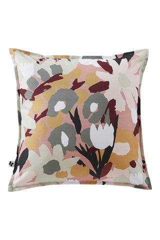 Housse de coussin Léane - Rose et blanc - 45 x 45 cm