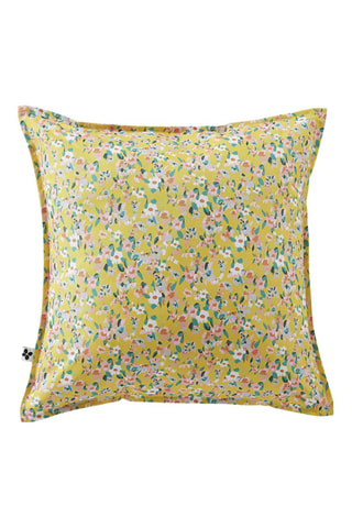 Housse de coussin Manon - Jaune et blanc - 45 x 45 cm