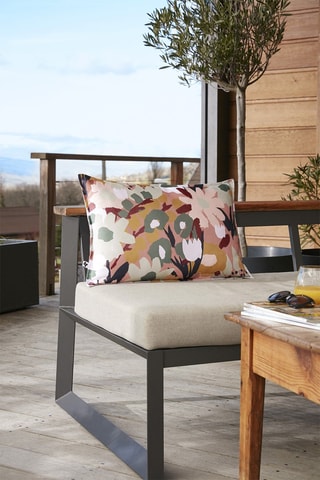 Housse de coussin Léane - Rose et blanc - 40 x 60 cm