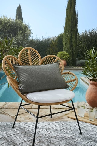 Housse de coussin Naïa - Kaki - 40 x 60 cm