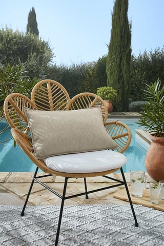 Housse de coussin Naïa - Beige - 40 x 60 cm