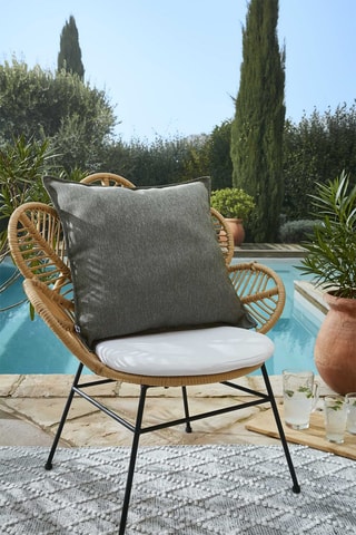 Housse de coussin Naïa - Kaki - 60 x 60 cm