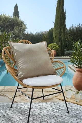 Housse de coussin Naïa - Beige - 60 x 60 cm