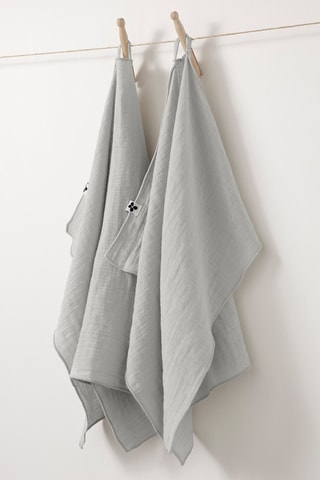 2 essuie-mains en coton Gaïa 125 g/m² - Nuage