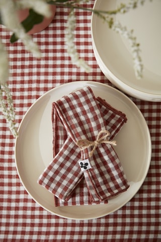 3 serviettes de table Vickie - Terracotta