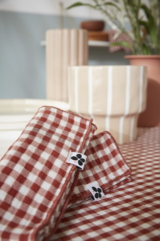 3 serviettes de table Vickie - Terracotta