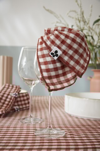 3 serviettes de table Vickie - Terracotta