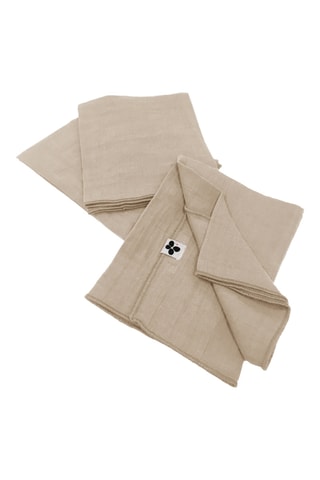 3 serviettes de table Gaïa - Beige