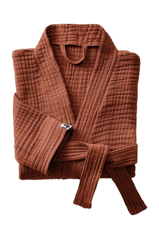 Peignoir mixte Gaïa - terracotta