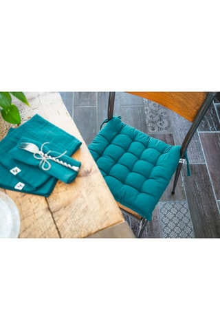 Galette de chaise Kala Paon - 38 x 38 cm