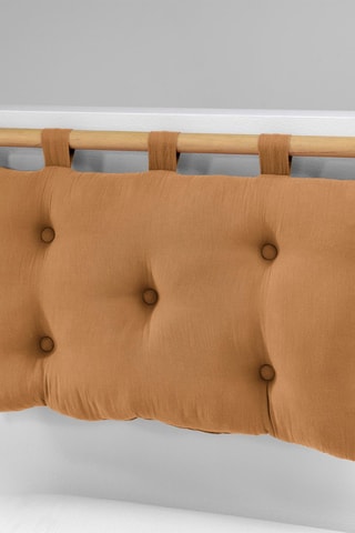 Coussin tête de lit Gaïa Camel - 50 x 80 cm