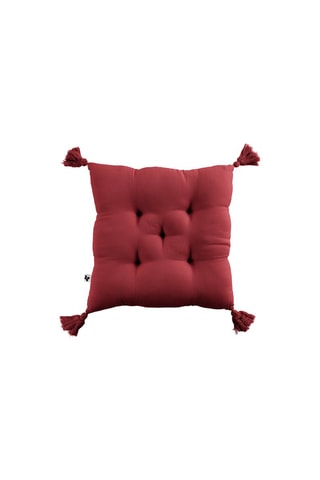 Coussin Gaïa Lie de vin - 40 x 40 cm
