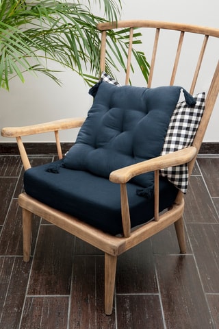 Coussin Gaïa Minuit - 40 x 40 cm
