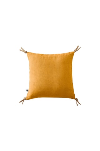 Coussin en lin Soline Miel - 45 x 45 cm